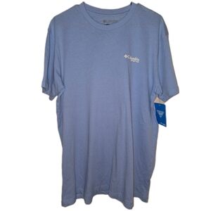 Columbia Performance Fishing Gear Large Blue Graphic Tee